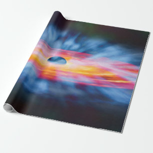 Papier Cadeau Écoulements de trou noir - Concept d'artiste color