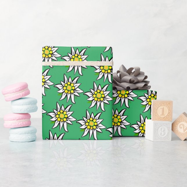Papier Cadeau Edelweiss pure  (Baby Shower)