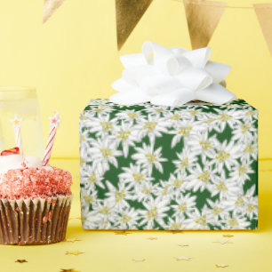 Papier Cadeau Edelweiss Sound de musique florale alpine