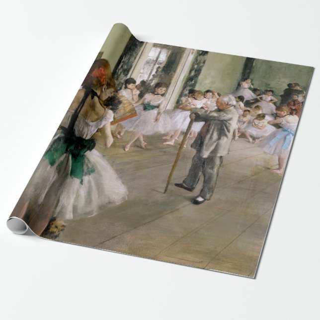 Papier Cadeau Edgar Degas - Classe Danse (Déroulé)