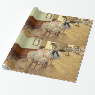 Papier Cadeau Edgar Degas La leçon de danse Art Vintage