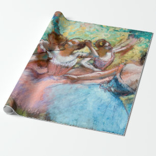 Papier Cadeau Edgar Degas - Quatre ballerines sur scène