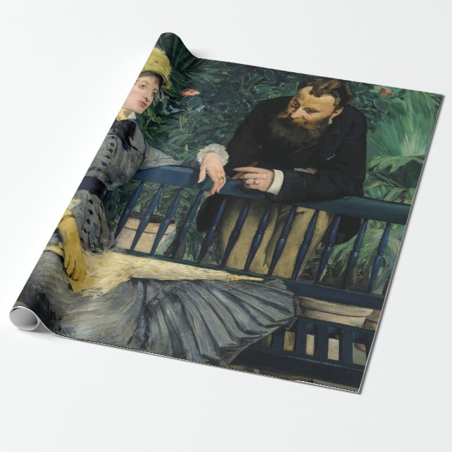 Papier Cadeau Edouard Manet - Dans la serre (Déroulé)