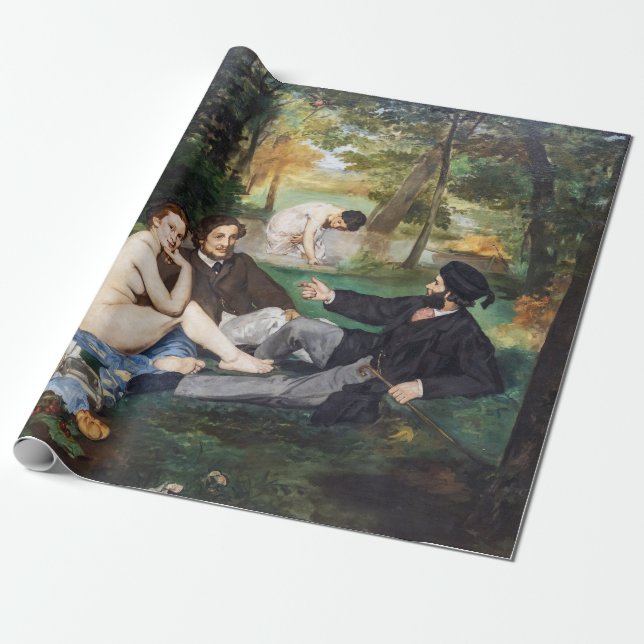 Papier Cadeau Edouard Manet - Déjeuner sur l'herbe (Déroulé)
