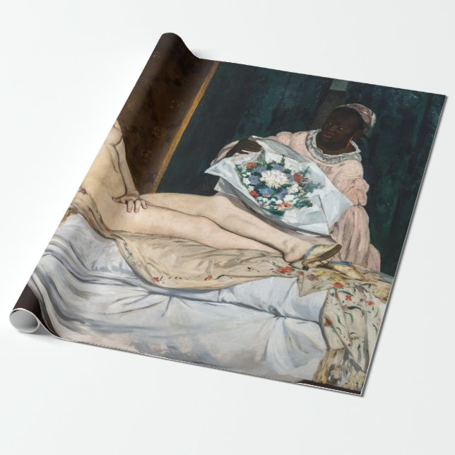 Papier Cadeau Edouard Manet - Olympia (Déroulé)
