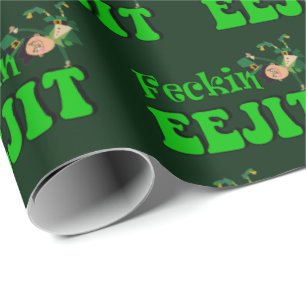 Papier Cadeau eejit grossier irlandais drôle de feckin d'insult