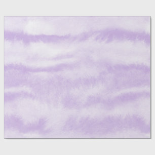 Papier Cadeau Effet aquarelle Tie-Dye lavande pastel