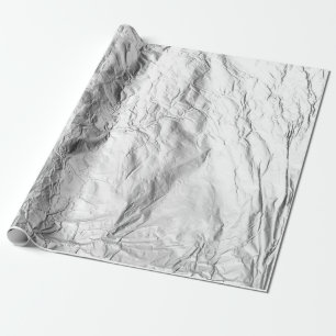Papier Cadeau Effet de l'huile d'argent concassée Aluminium scin
