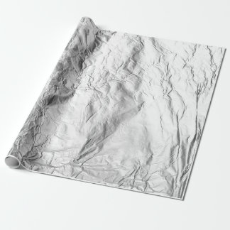 Papier Cadeau Effet de l'huile d'argent concassée Aluminium scin