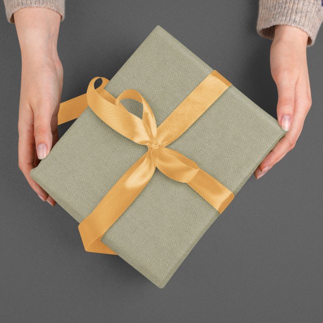 Papier Cadeau Effet de tissu imitant le lin beige vert clair (Créateur téléchargé)