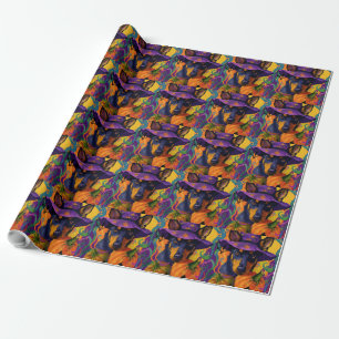 Papier Cadeau Éffrayant australien Kelpie Citrouille Halloween