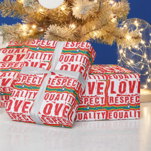 Papier Cadeau Égalité Amour et respect Mois de la fierté