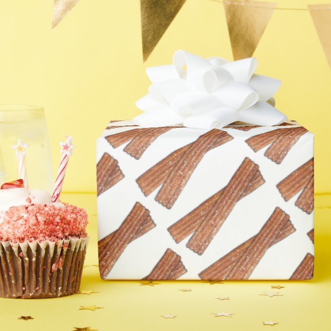 Papier Cadeau Eglise espagnole Pâtisseries poêlées Churros (Fête d'anniversaire)