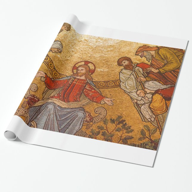 Papier Cadeau Église Mosaic - Jésus Christ (Déroulé)