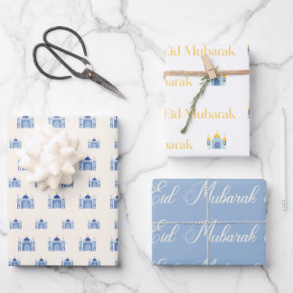 Papier cadeau Eid Moubarak moderne