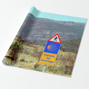 Papier Cadeau EL Camino De Saint-Jacques-de-Compostelle,