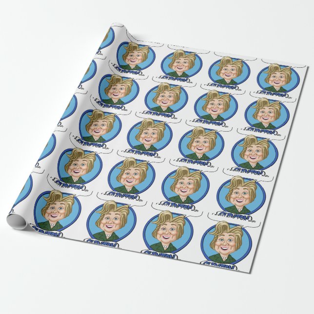 Papier Cadeau Election 2016 de Hilary Clinton (Déroulé)