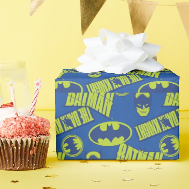 Papier Cadeau Electric Up Batman - The Dark Knight Pattern (Fête d'anniversaire)