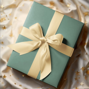 Papier Cadeau Élégance boueuse - Océan solide Turquoise