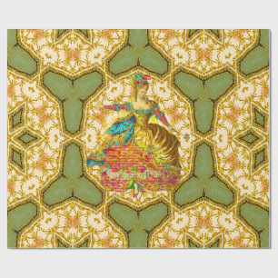 Papier Cadeau Élégance de Danse de Français