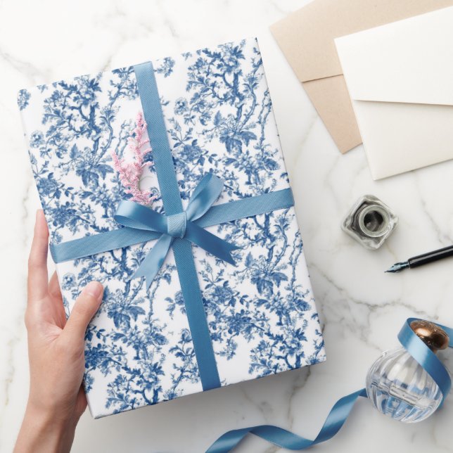 Papier Cadeau Élégance de toile florale (Cadeaux)