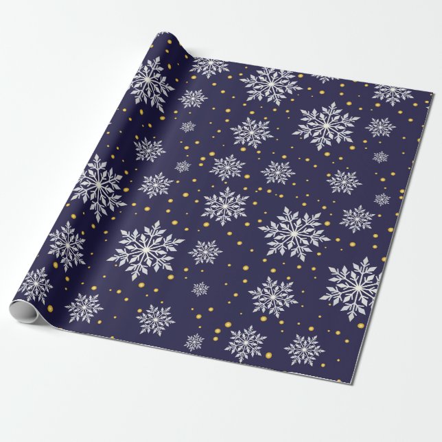 Papier Cadeau Élégance givrée (Déroulé)