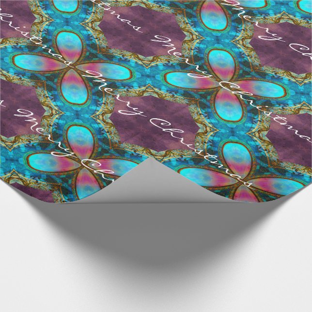 Papier Cadeau Élégance moderne de Noël de Wasterfall (Coin)