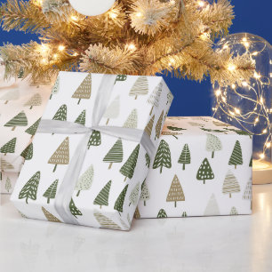 Papier Cadeau Élégant arbre de Noël moderne