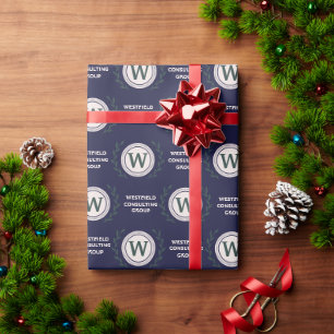 Papier cadeau élégant avec monogramme professionne