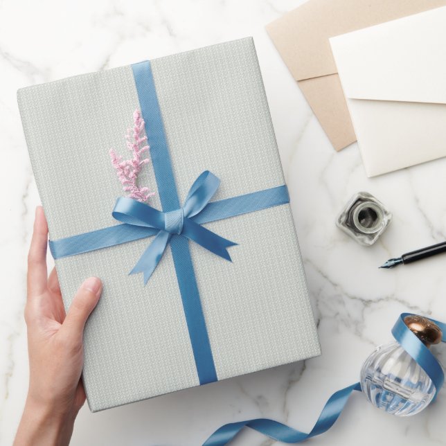 Papier Cadeau Élégant bleu jacinthe et sarcelle atténuée des ann (Cadeaux)