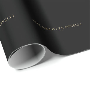 Papier Cadeau Élégant Classique Minimaliste Professionnel Simple