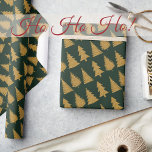 Papier Cadeau Elegant Emerald Green Gold Glitter Christmas Trees<br><div class="desc">Enjoy gift giving with this Elegant Trendy Cute Emerald Green Gold Glitter Christmas Trees Wrapping Paper. Have a Wonderful Christmas!</div>
