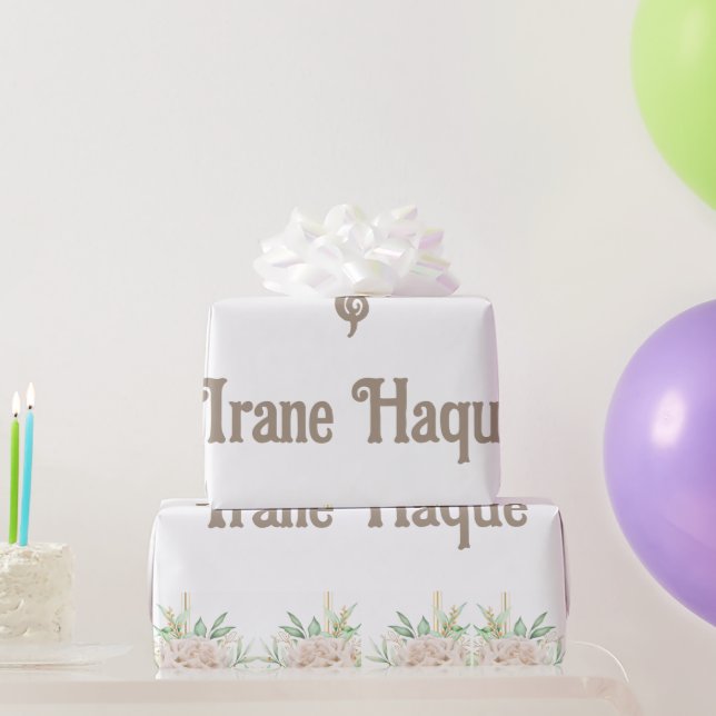 Papier Cadeau Elegant Floral Islamic Nikah Ceremony Invitation (Cadeaux de fête)