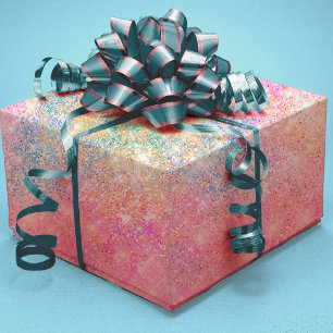 Papier Cadeau Elégant girly iridescente licorne arc-en-ciel