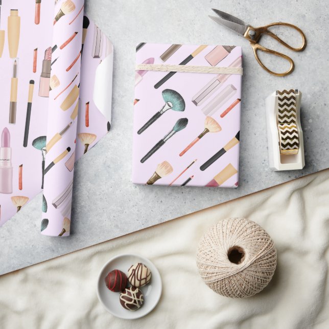 Papier Cadeau Élégant Glittering Beauty Maquillage Outils (Artisanat)