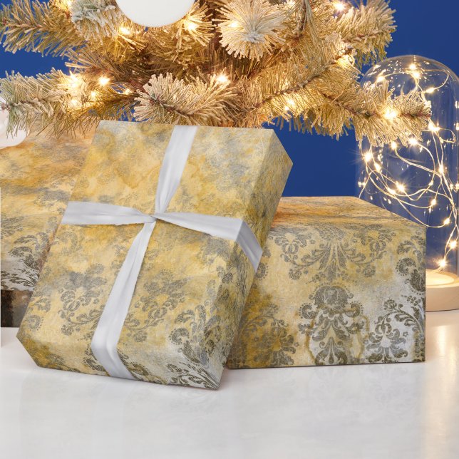 Papier Cadeau Elegant golden textured design for all projects (Vacances)