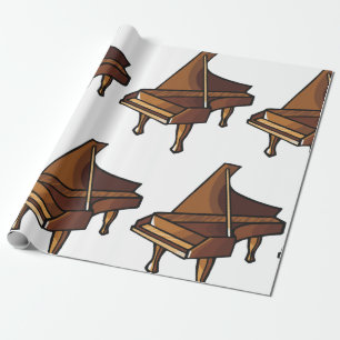 Papier Cadeau Elégant Grand Piano Music Amateurs de design