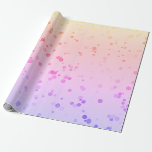 Papier Cadeau Elégant holographique confetti poka motif