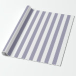 Papier Cadeau Élégant Lavande et Motif rayé blanc<br><div class="desc">Papier d'emballage simple à rayures violettes,  parfait pour les mariages,  les douches nuptiales et les anniversaires.</div>