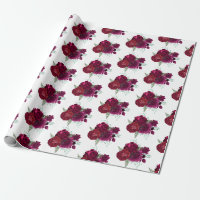 Elegant Magenta Rose Floral Bouquet