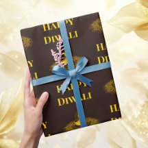 Elégant mandala diya or diwali texte personnalisé