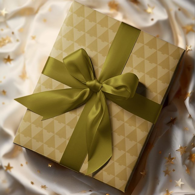 Papier Cadeau Élégant Monotone géométrique Noël Arbre de Noël (Créateur téléchargé)