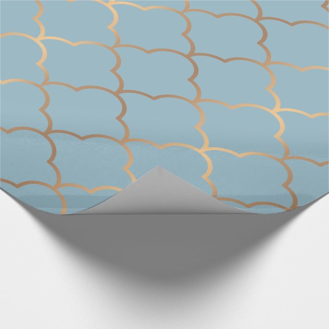 Papier Cadeau Élégant Motif Art Déco. (Coin)