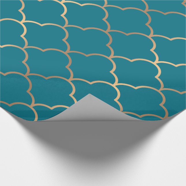 Papier Cadeau Élégant Motif Art Déco. (Coin)