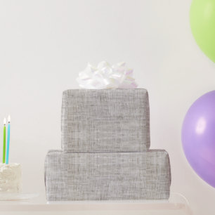 Papier Cadeau Élégant Motif Burlap