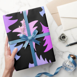 Papier Cadeau Élégant motif de Noël aux couleurs de poules