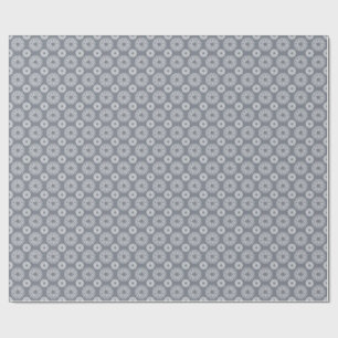 Papier Cadeau Élégant motif mandala bleu marine et blanc