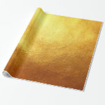 Papier Cadeau Élégant moulage en or de Faux Texture imprimée<br><div class="desc">Papier d'enveloppement d'huile d'or Faux</div>