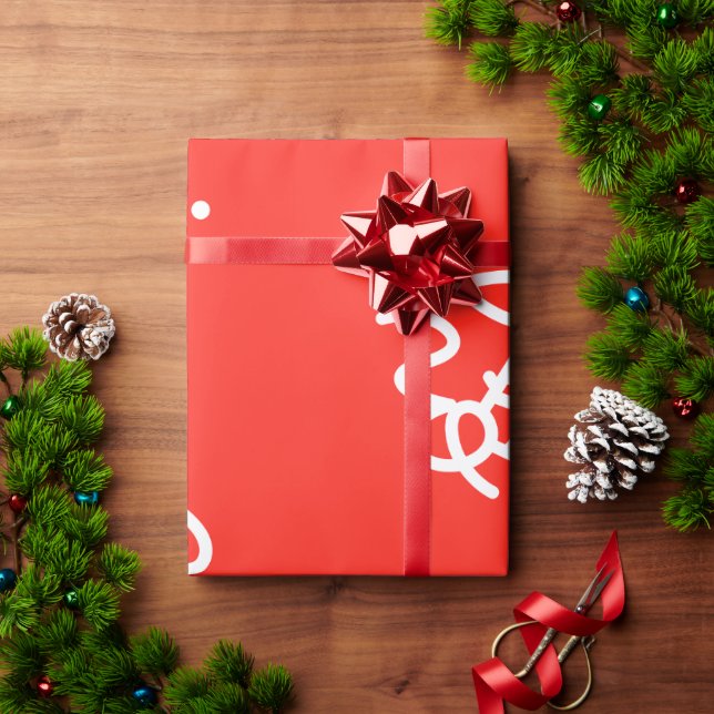 Papier Cadeau Elegant paper features a vibrant holiday design (Cadeau de vacances)
