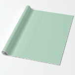 Papier Cadeau Élégant papier d'enveloppement vert à la menthe<br><div class="desc">Enveloppez vos cadeaux avec style avec ce papier d'emballage vert menthe élégant. La douce teinte pastel apporte une touche de sophistication, ce qui en fait un lieu idéal pour les mariages, les anniversaires, les cadeaux d'entreprise, les baby showers et les cadeaux de vacances. Le papier lisse et de haute qualité...</div>
